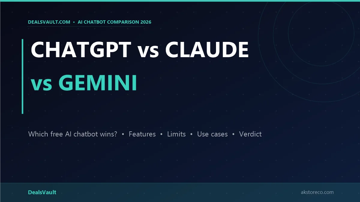ChatGPT vs Claude vs Gemini comparison — best free AI chat assistants in 2026