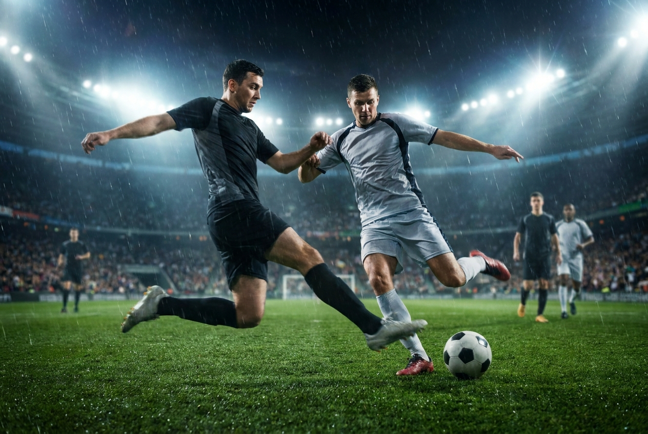 Players compete during a FIFA World Cup 2026 Round of 16 match